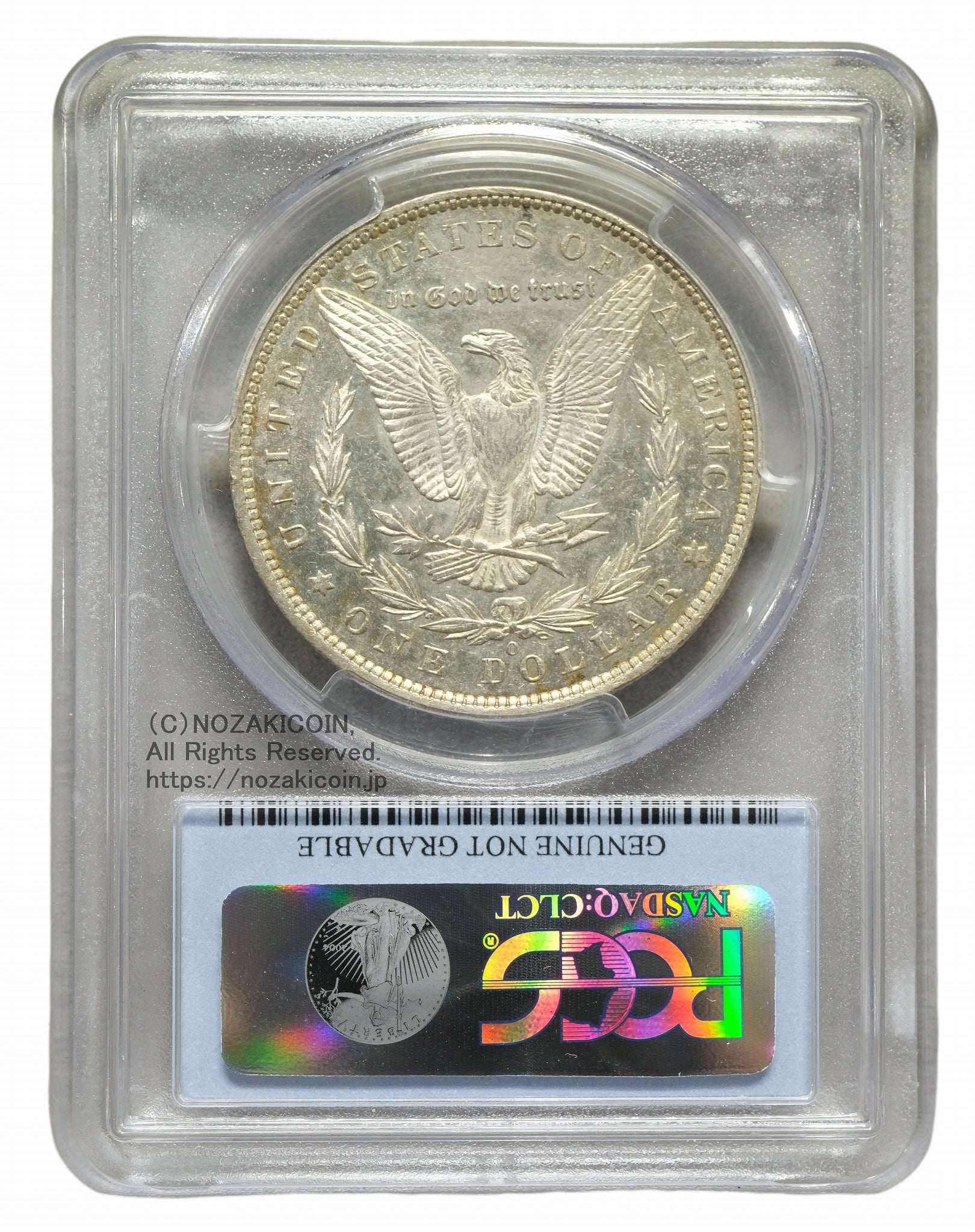 アメリカ 1ドル銀貨 1886年O PCGS Genuine Cleaning AU Details – 野崎