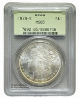 モルガン1ドル銀貨
1879年サンフランシスコ造幣局鋳造