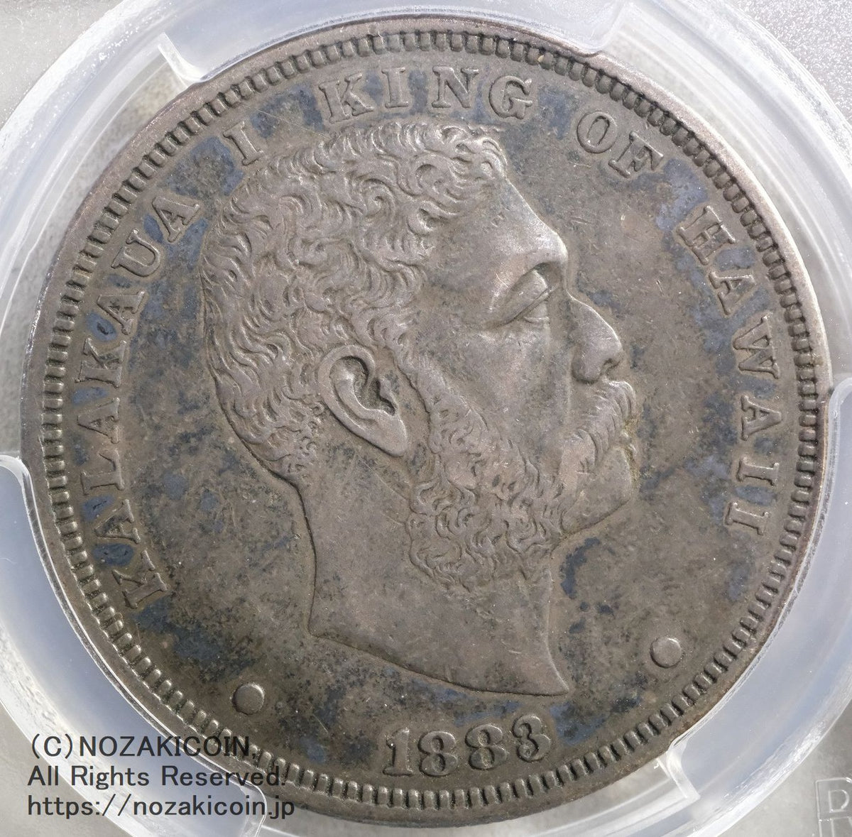 1883年 ハワイ 1/4ドル カラカウア1世 ¼ Dollar - Kalākaua I - Hawaii – Numista