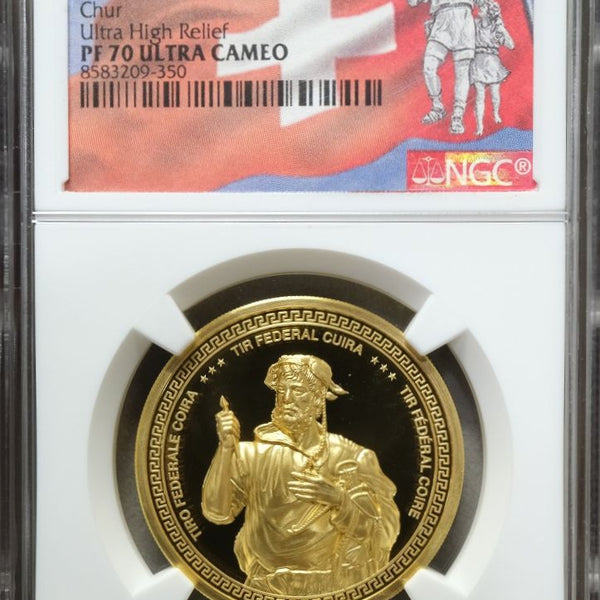 スイス 射撃祭 1000フラン金貨 2026 Chur Ultra High Relief NGC PF70