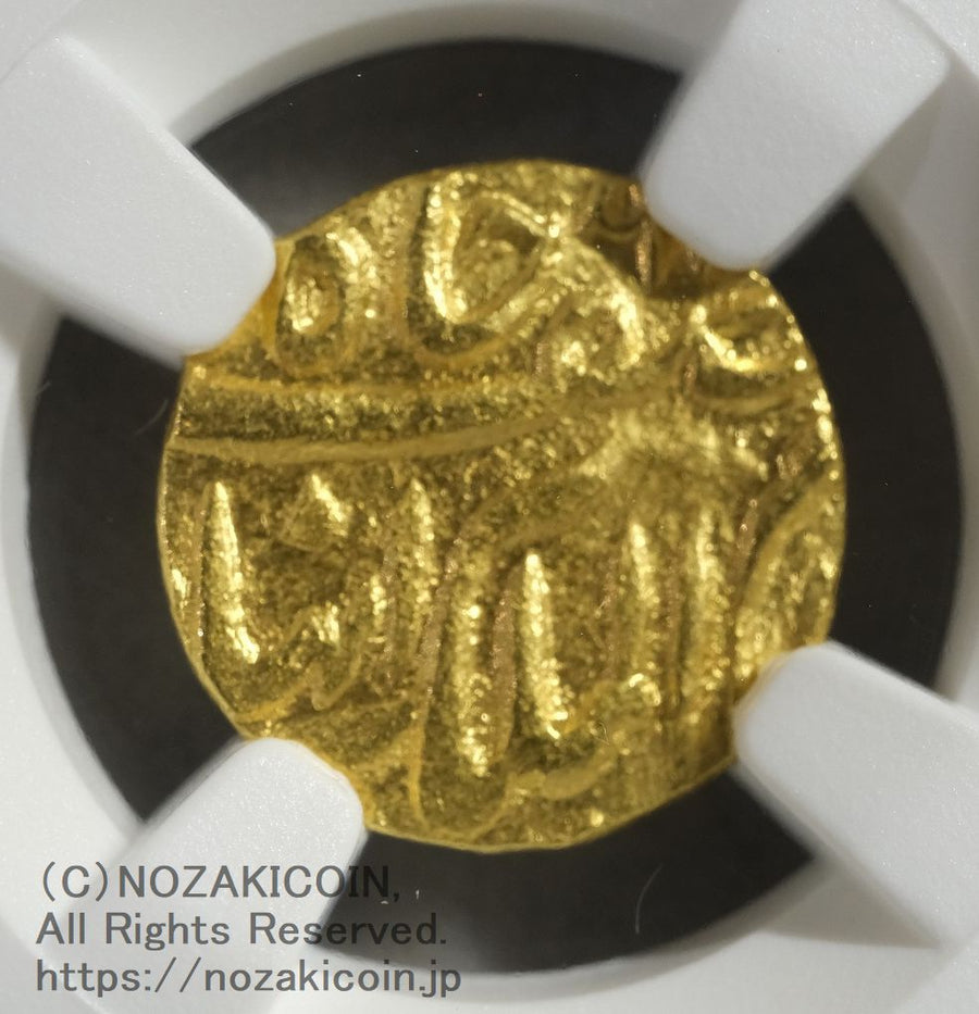 インド ハイデラバード 1/4モハール金貨 AH1273-1285 アフザル