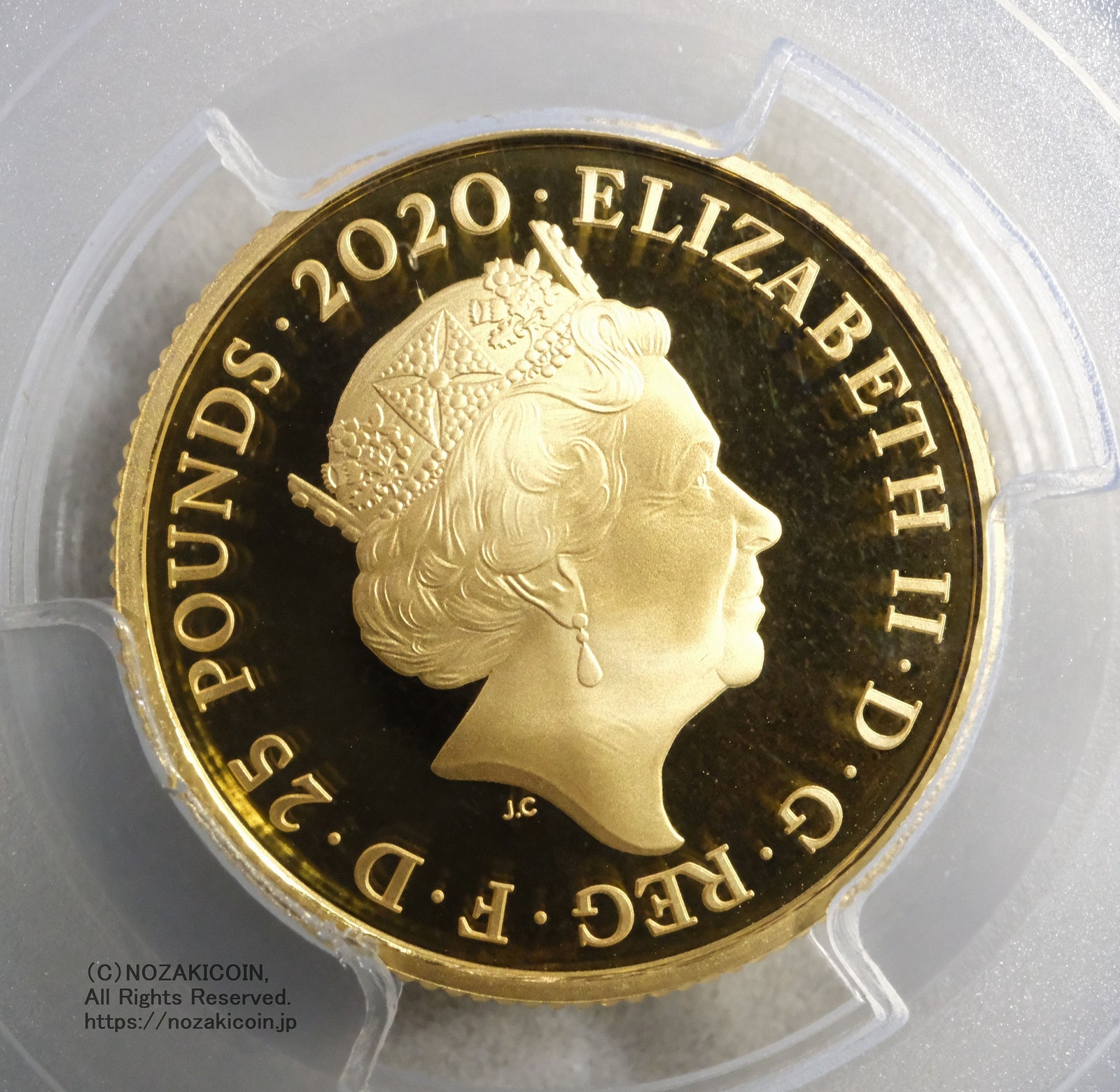 イギリス 25ポンド金貨 2020年 エルトン・ジョン PCGS PR70 DCAM