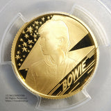 2020年7.8g純金貨 英国25ポンド David Bowie 発行枚数は最大1,400枚、プルーフ仕上げとなっています。
