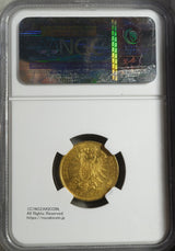 ドイツ 10マルク金貨 1872年 未使用 NGC MS65