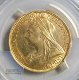 イギリス 2ポンド金貨 ビクトリア女王 1893年 PCGS AU58