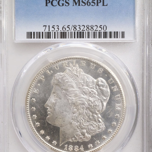 アメリカ 1ドル銀貨 1884年CC PCGS MS65PL – 野崎コイン