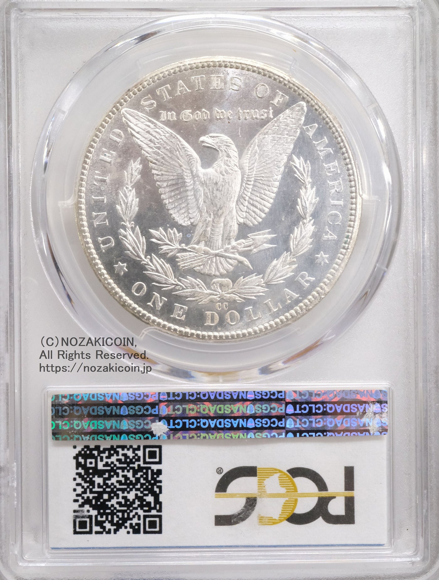 アメリカ 1ドル銀貨 1884年CC PCGS MS65PL – 野崎コイン