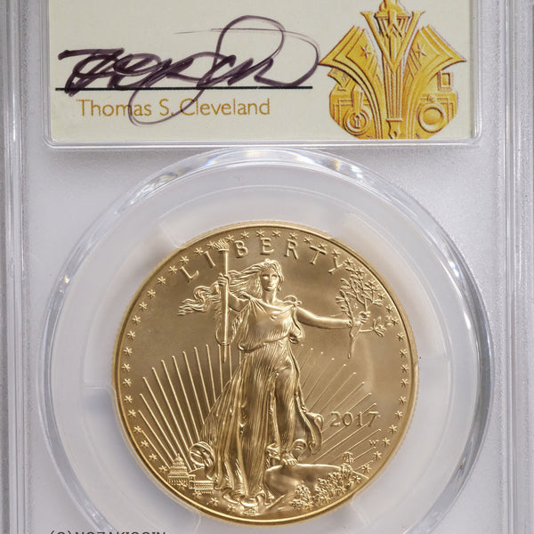 アメリカ 50ドル金貨 イーグル 2017年-W PCGS SP70 – 野崎コイン