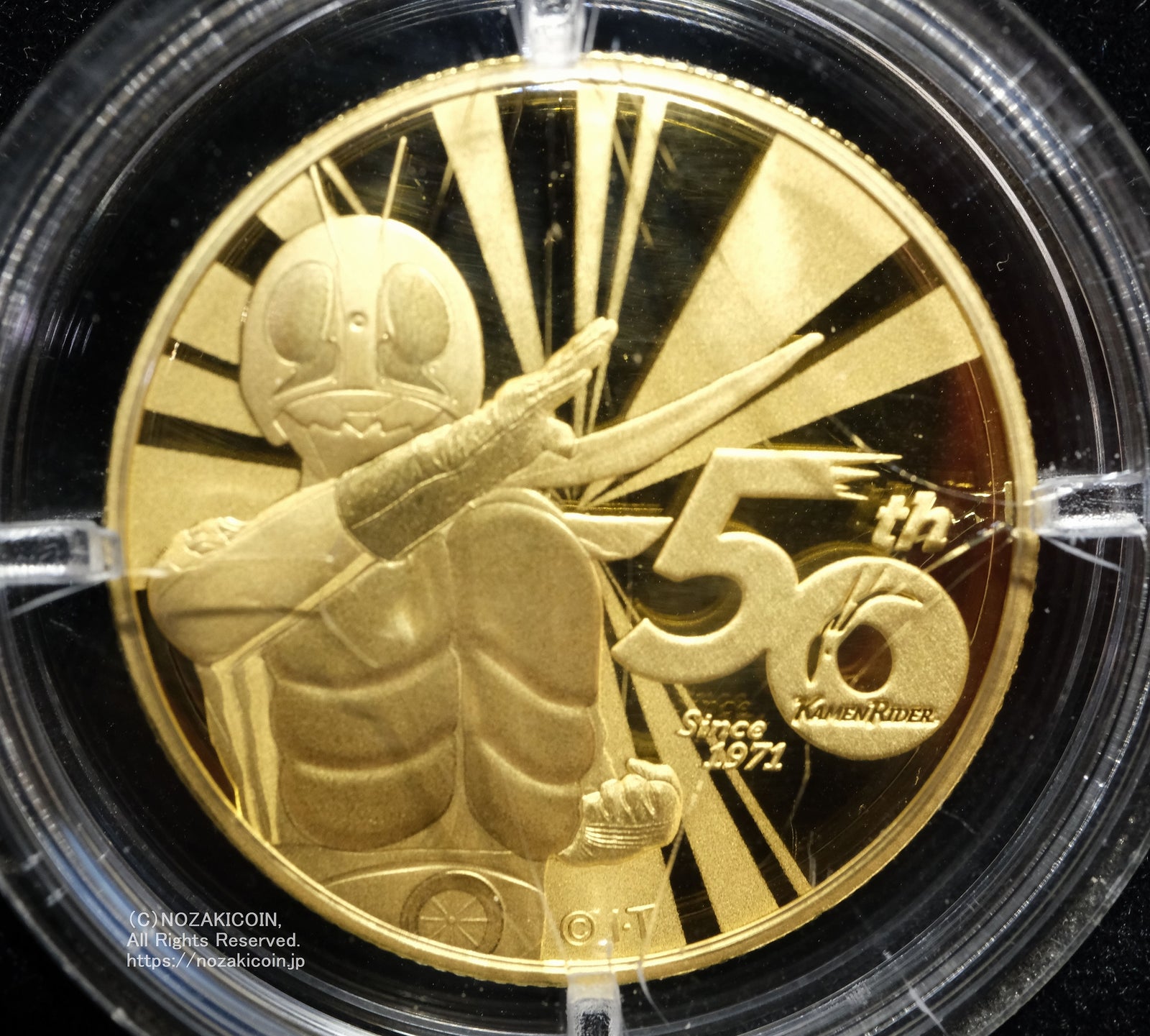 ソロモン諸島 仮面ライダー生誕50周年記念 50ドル金貨 15ドル銀貨 2種