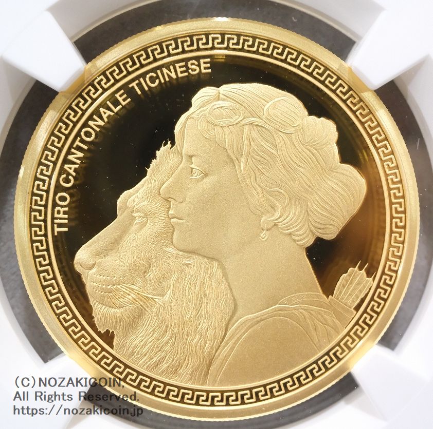 スイス 射撃祭 500フラン金貨 2025 Ticino NGC PF70 ULTRA CAMEO