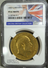1902 5£ NGC PF61 Matte Great Britain
エドワード7世