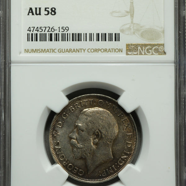 イギリス フローリン銀貨 1917年 ジョージ5世 NGC AU58 – 野崎コイン