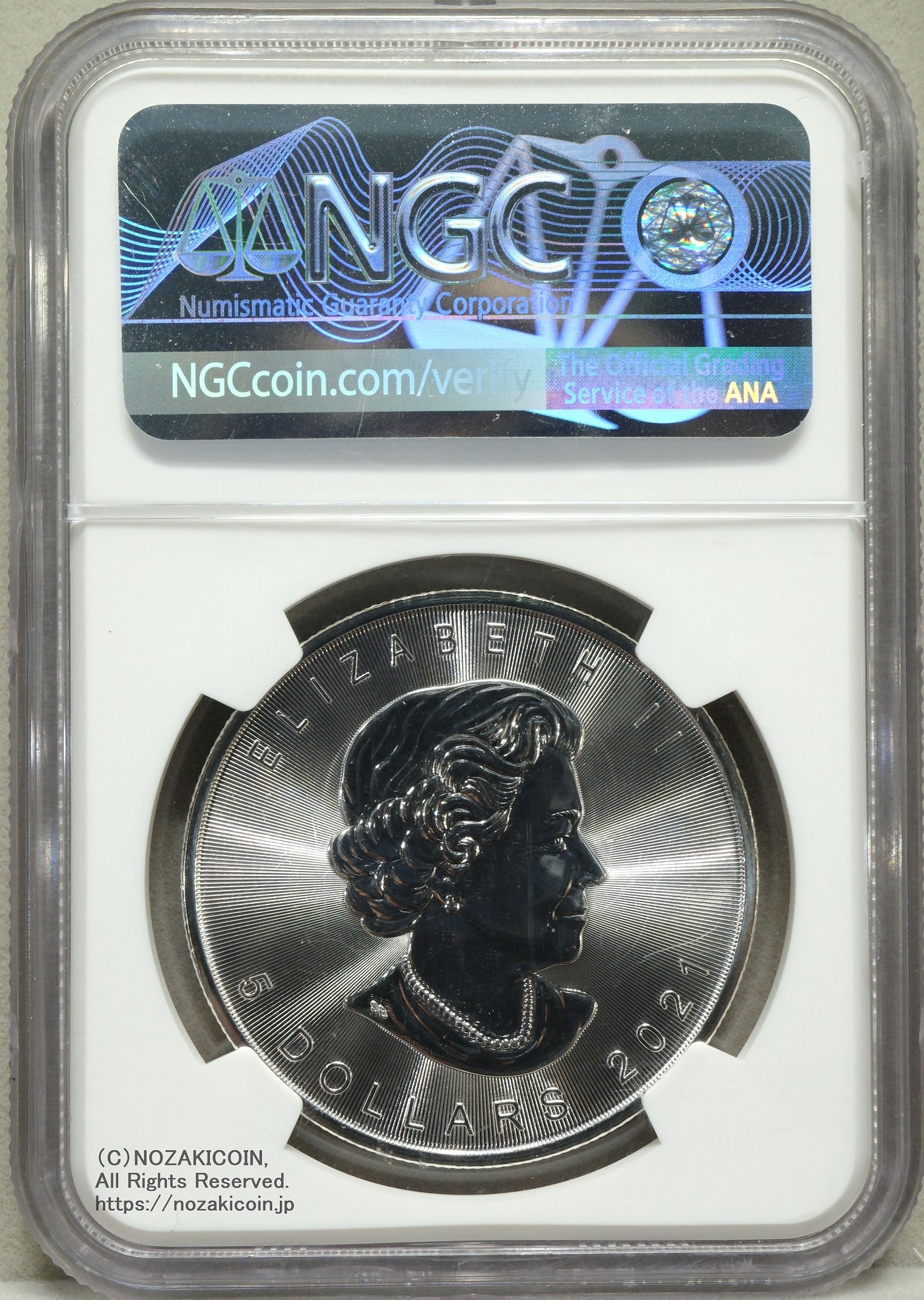 カナダメイプルリーフ銀貨2021年5ドルNGC MS69 First Releases – 野崎