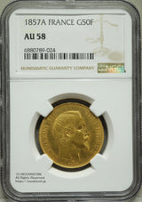 1857A FRANCE G50F NGC AU58