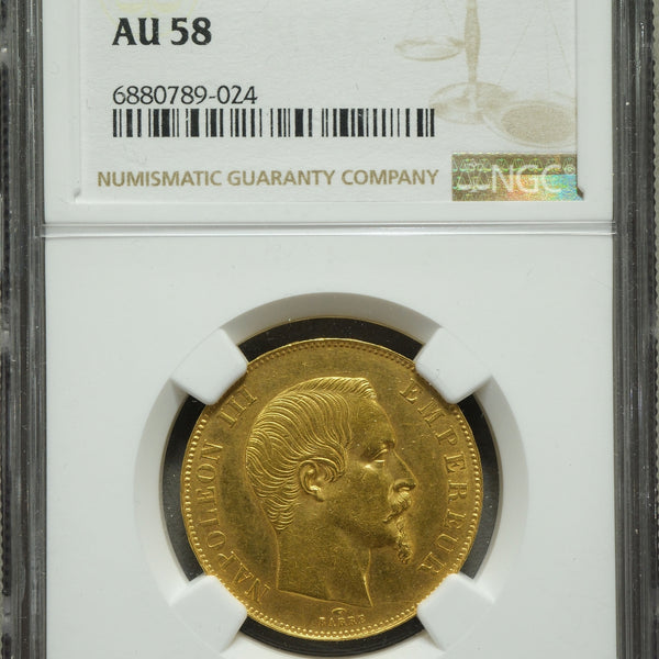 仏1856年A ナポレオン3世 50銀貨 Petits Différents美品 フランス ナポレオン 50フラン金貨 1857A NGC AU58 – 野崎コイン