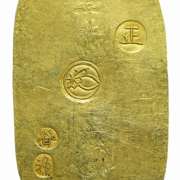 安政小判金 背刻印 谷神 鑑定書付 671 極美 – 野崎コイン