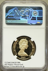 1980年ソロモン諸島エリザベス2世100ドル金貨 郷土芸術
100ドル金貨 品位：50% 重量：7.64g
NGC PF70 ULTRA CAMEO