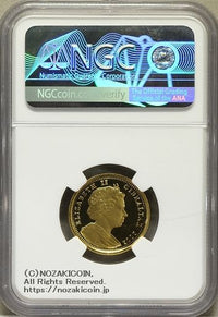 ジブラルタル 2002年 エリザベス2世50周年 1/5クラウン金貨 NGC PF69