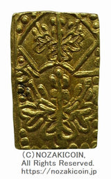 慶長一分判金は慶長6年から元禄8年(1601～1695)に鋳造されました。
品位 金857 / 銀143 量目 4.4g
鑑定書 令和6年12月3日発行