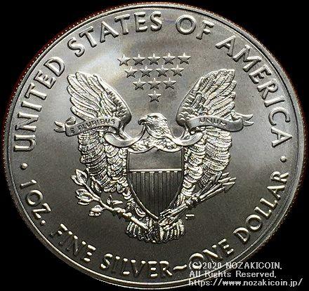US $ 1 Silver Coin Eagle 2018