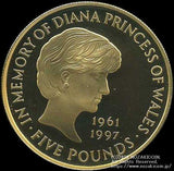 イギリス　ダイアナ妃　5ポンド金貨　1999年 - 野崎コイン