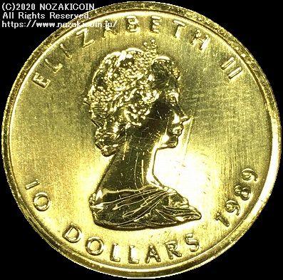 カナダ メイプルリーフ金貨 10ドル 1989 – 野崎コイン
