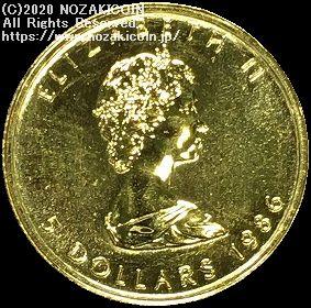 カナダ メイプルリーフ金貨 5ドル 1986 - 野崎コイン