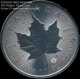 Canada Maple Leaf Silver Coin, 2021, $5.00