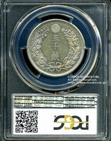 竜50銭銀貨は直径30.90mm 品位 銀800 / 銅200 量目13.48gです。  竜五十銭銀貨 明治31年（1898） 発行枚数22,797,041枚。  PCGSスラブAU55