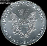 アメリカ　1ドル銀貨　イーグル　2021年 - 野崎コイン