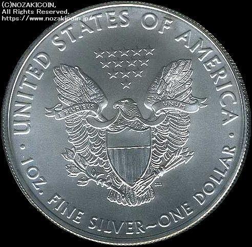 アメリカ　1ドル銀貨　イーグル　2021年 - 野崎コイン