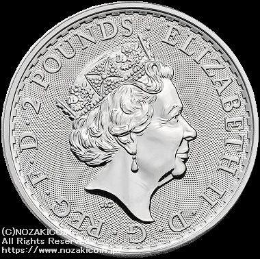 イギリス ブリタニア銀貨 2021 2ポンド 1オンス