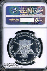 スイス 射撃祭 50フラン銀貨 1998 Schwyz NGC PF69 ULTRA CAMEO 081 - 野崎コイン