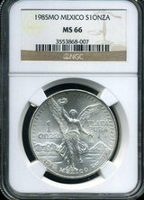 メキシコ　1985年　リベルタード　純銀　NGC MS66 007 - 野崎コイン