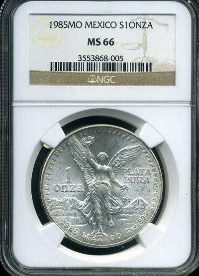 Mexico 1985 Libertard Sterling Silver NGC MS66 005 – 野崎コイン