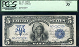 アメリカ 5ドル紙幣 1899 インディアン PCGS35 - 野崎コイン