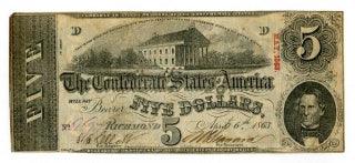 アメリカ　５ドル紙幣　南軍　リッチモンド - 野崎コイン