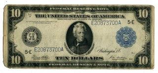 アメリカ　１０ドル紙幣　ジャクソン - 野崎コイン