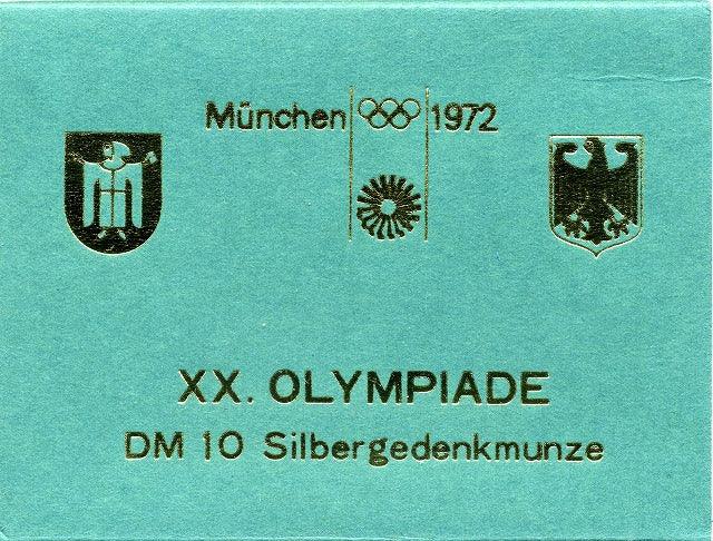 ドイツ　ミュンヘンオリンピック　１０マルク銀貨　２次 - 野崎コイン