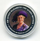 クック島　エリザベス女王　１ドルカラー銀貨　２０００年 - 野崎コイン