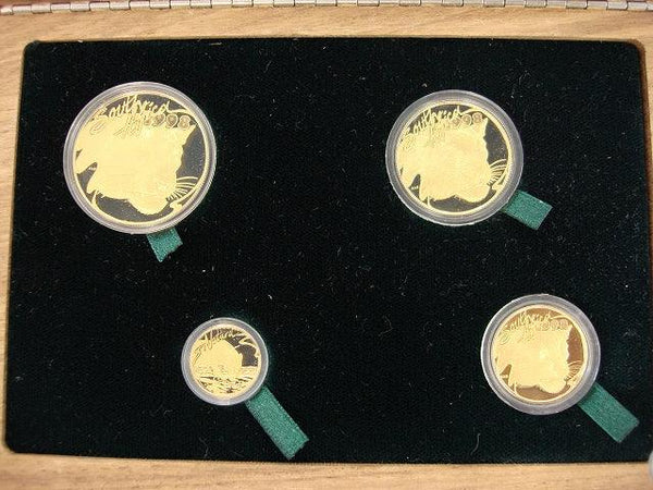 南アフリカ　NATURA ナトゥーラ　レオパルド（豹）の金貨　１９９８年 - 野崎コイン