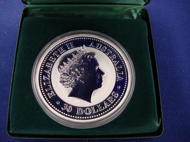 オーストラリア　１ｋｇ　３０ドル純銀貨　２０００年 - 野崎コイン
