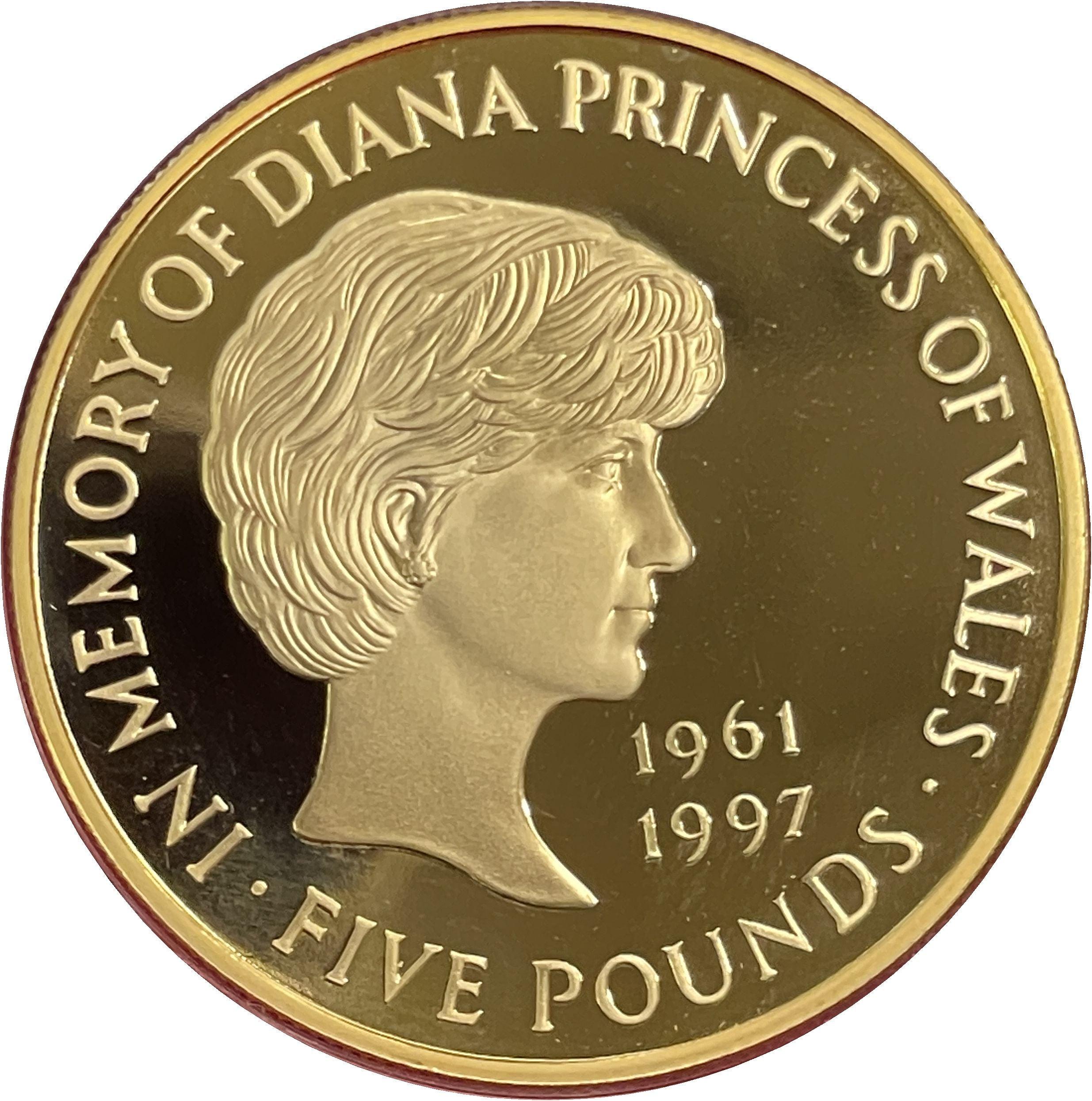 ダイアナ妃記念コイン 5ポンド イギリス ダイアナ妃 5ポンド金貨 1999年 – 野崎コイン