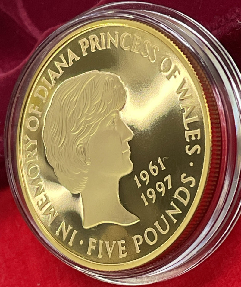 英国1999年ダイアナ妃記念5ポンド金貨