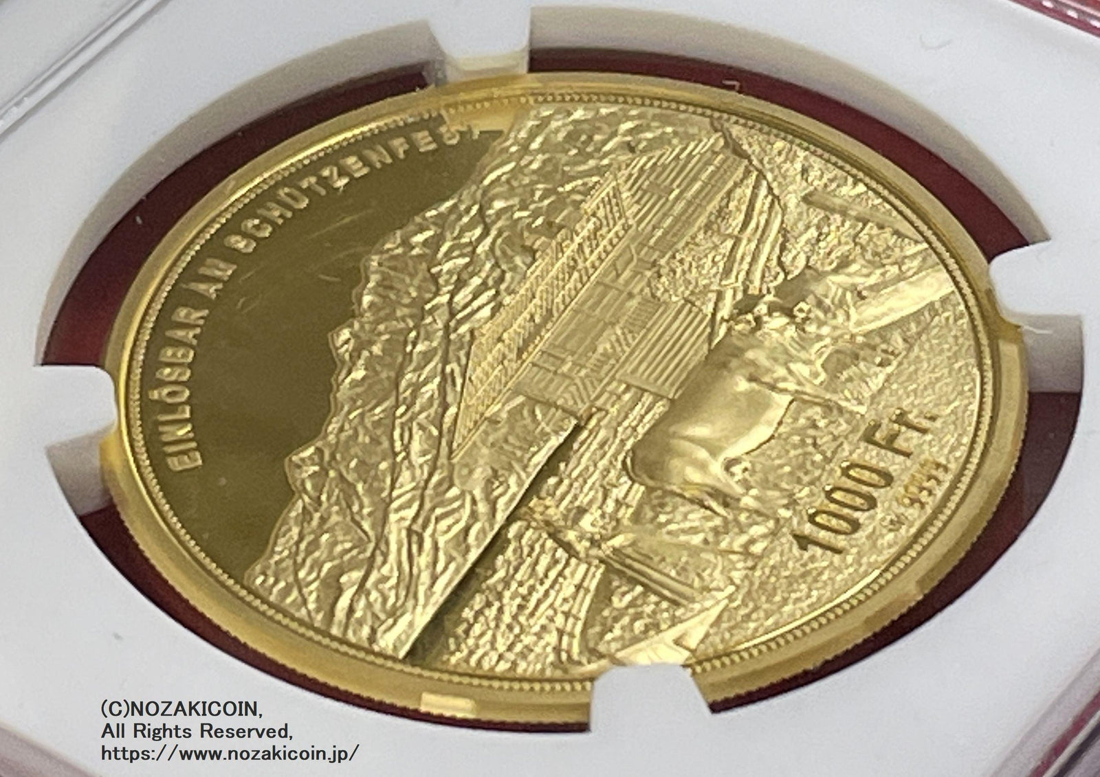 スイス 射撃祭 1000フラン金貨 2023 Obwalden Ultra High Relief NGC PF70 ULTRA CAMEO 005  – 野崎コイン