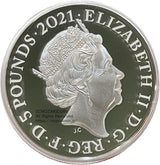 イギリス ゴチッククラウン2オンス銀貨 PORTRAIT/QUARTERED ARMS 2枚セット 2021年　 - 野崎コイン