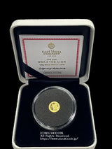 イギリス領セントヘレナ島  純金0.5g  発行数 3,000枚  デザインは大変人気のあるウナとライオン図です。