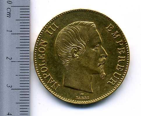 フランス１００フラン金貨　１８５８年　ナポレオン３世 - 野崎コイン