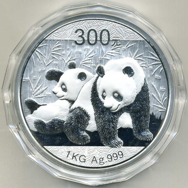 中国　３００元パンダプルーフ銀貨　２０１０年 - 野崎コイン