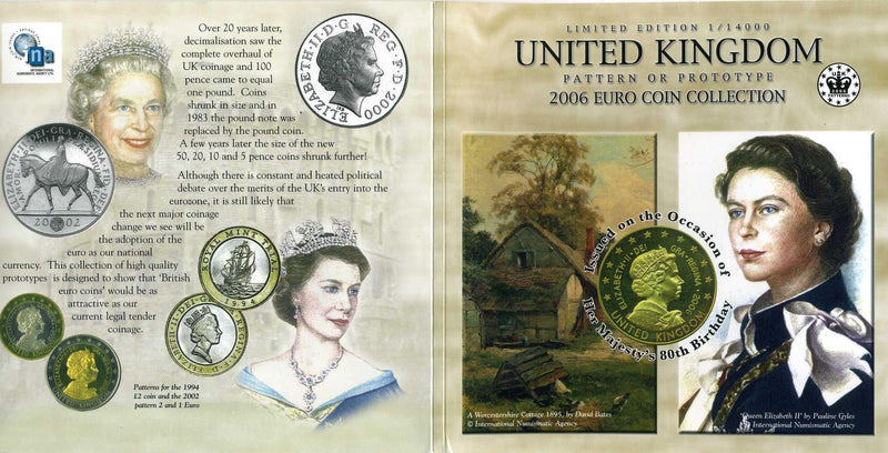 イギリス　ユーロコイン　（見本コイン）　２００６年 - 野崎コイン